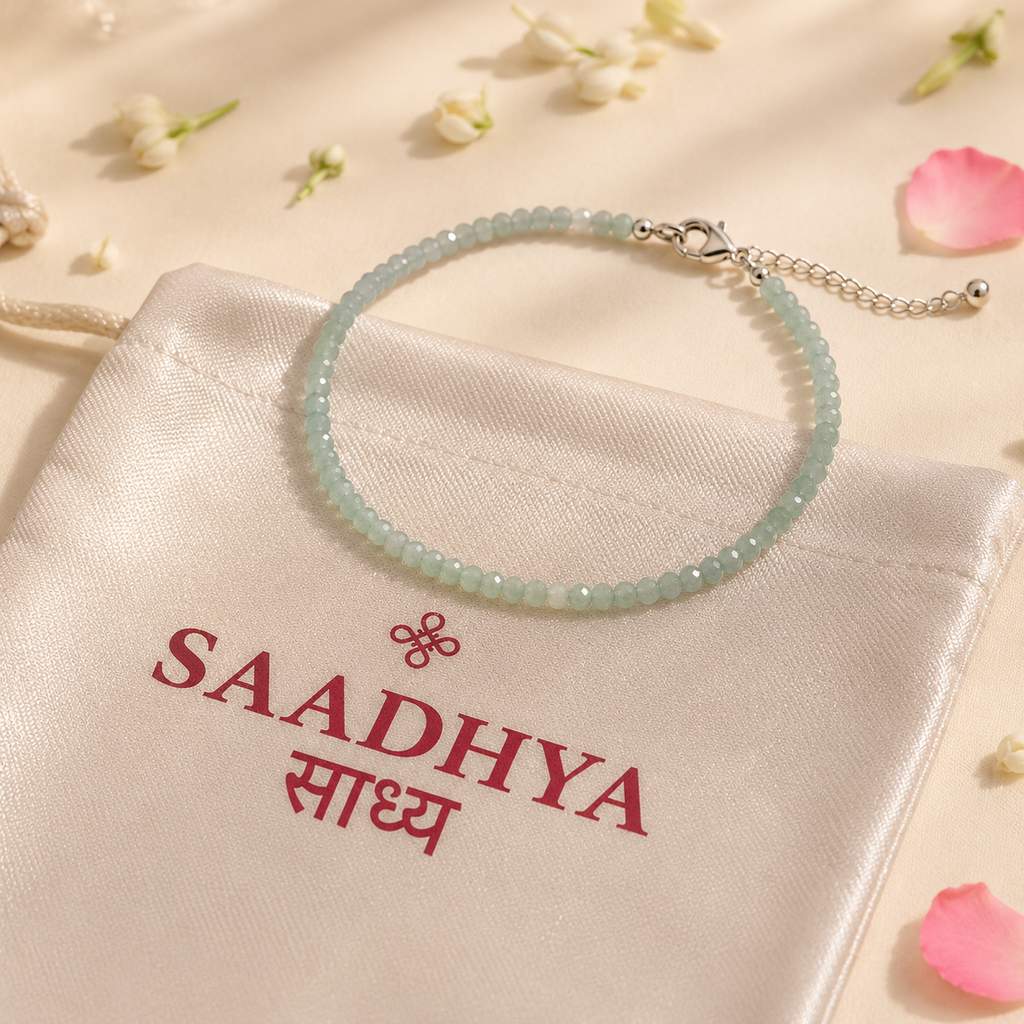 Peace & Prosperity – Green Jade Anklet