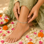 Peace & Prosperity – Green Jade Anklet