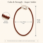 Calm and Strength – Jasper Anklet