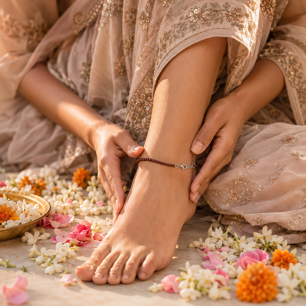 Calm and Strength – Jasper Anklet