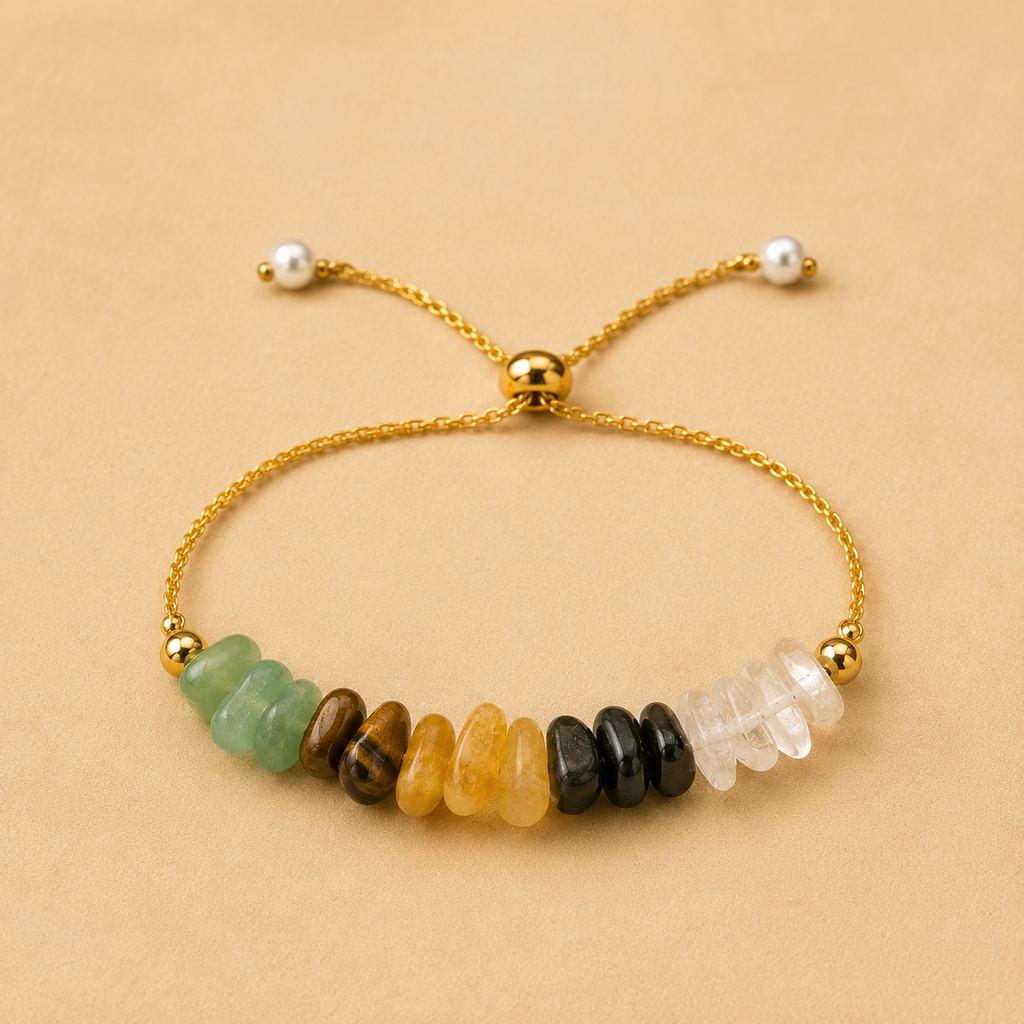 Money Magnet Splash Stone Bracelet Rakhi