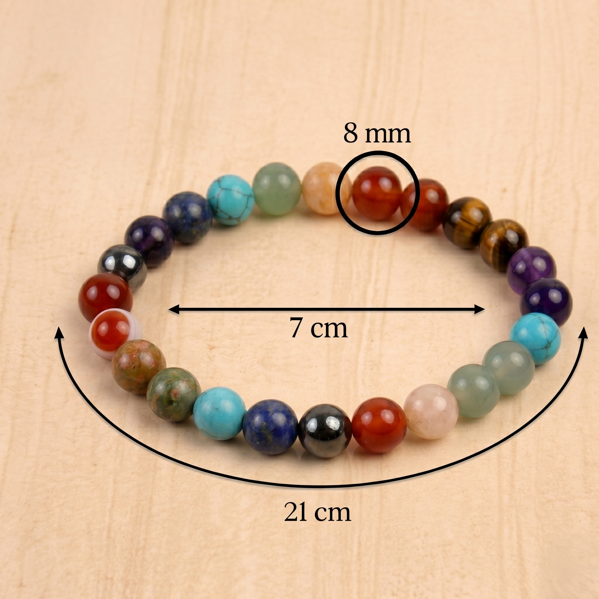Full 7 Chakra Band Bracelet