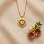 Gold Chain with Om Mahamrityunjaya Pendant