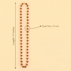 Gold Capped Rudraksha Mala & Kada Combo