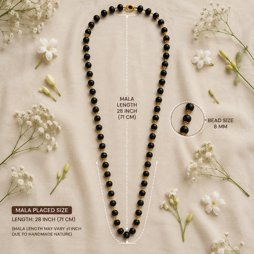 Gold-Capped Karungali Mala