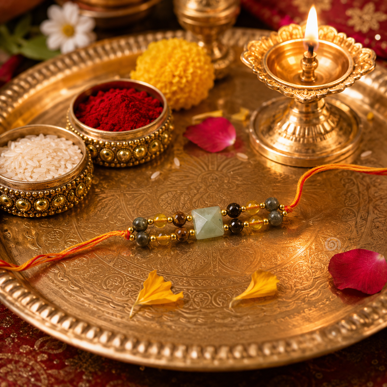 Money & Luck Double Layer Rakhi