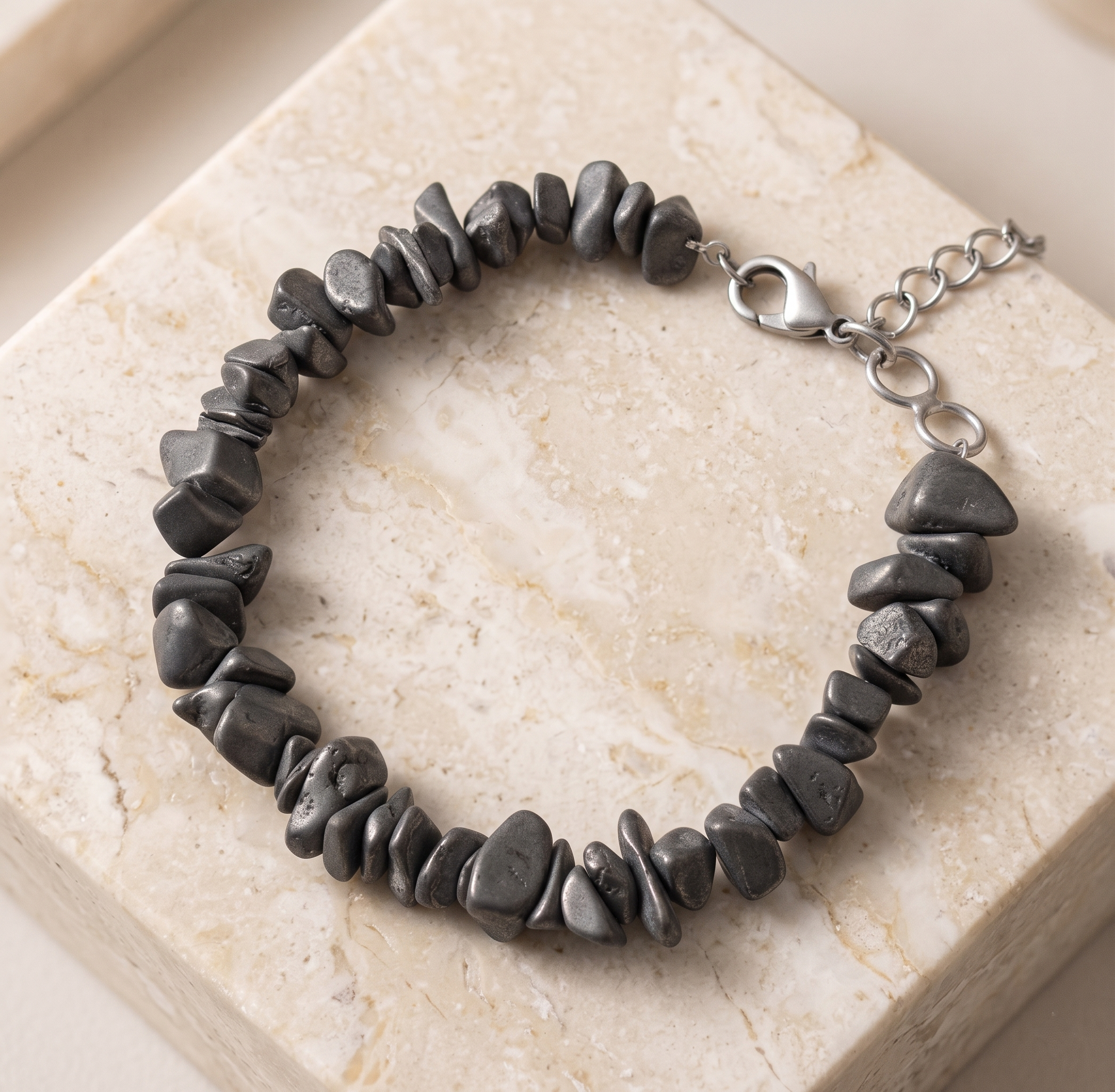 Pyrite Stone Splash Bracelet