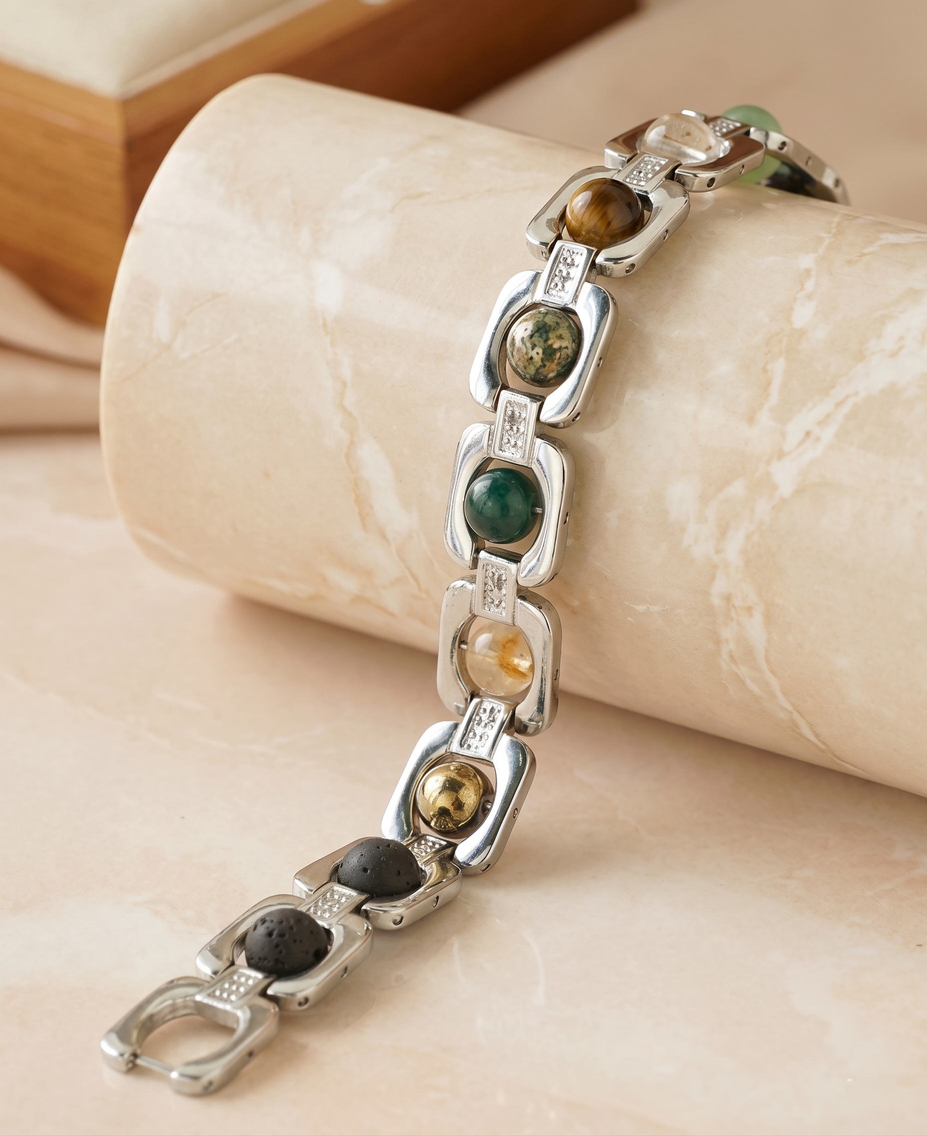 Silver Plated Essential Dhanlabh Bracelet