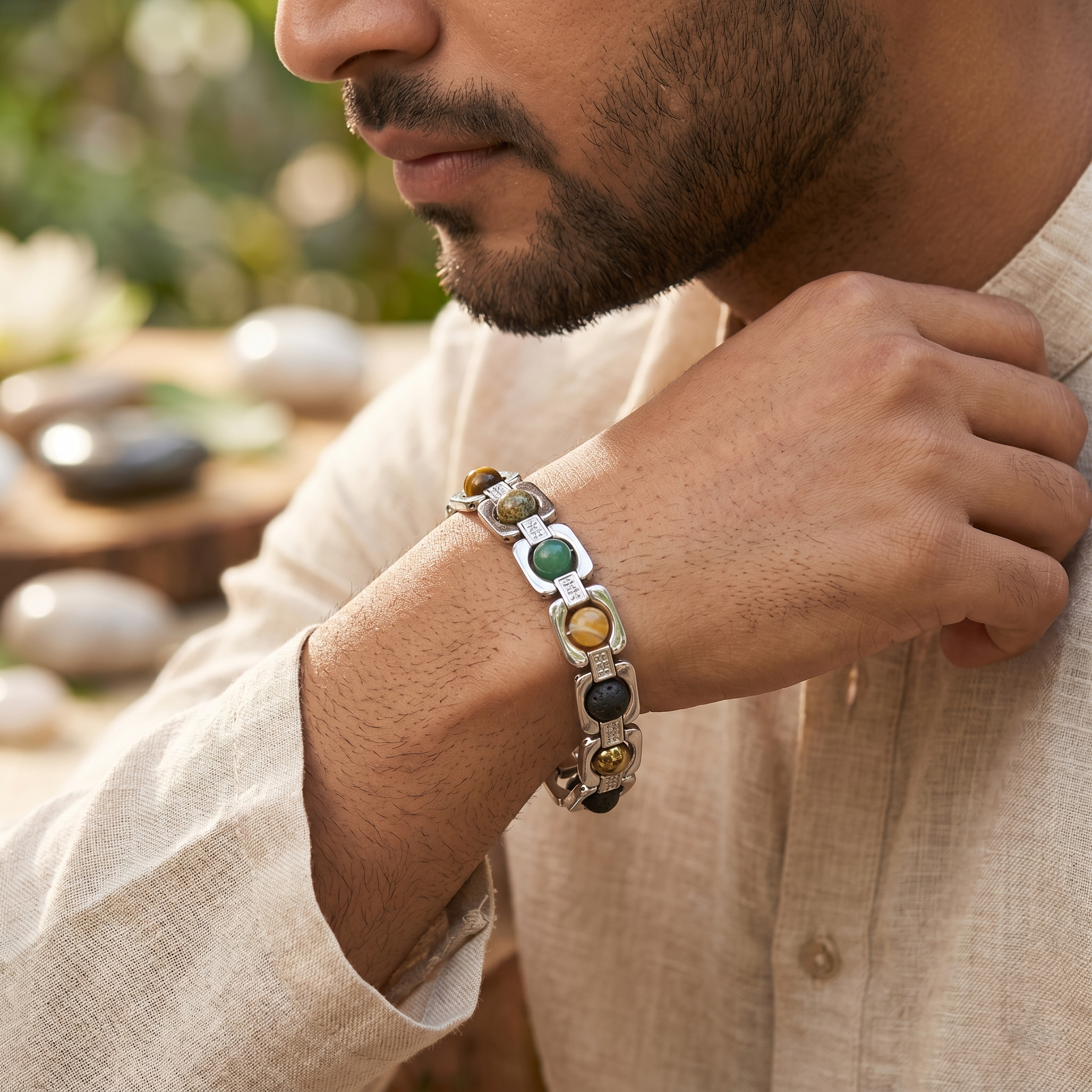 Silver Plated Essential Dhanlabh Bracelet