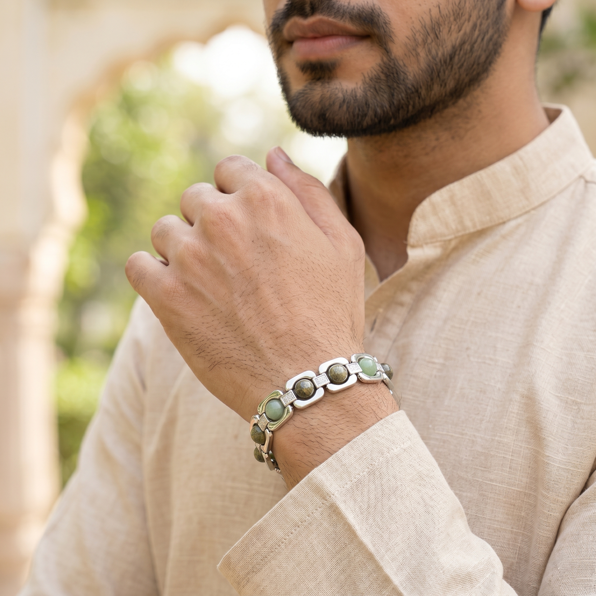 Silver Plated Essential Money Magnet Bracelet