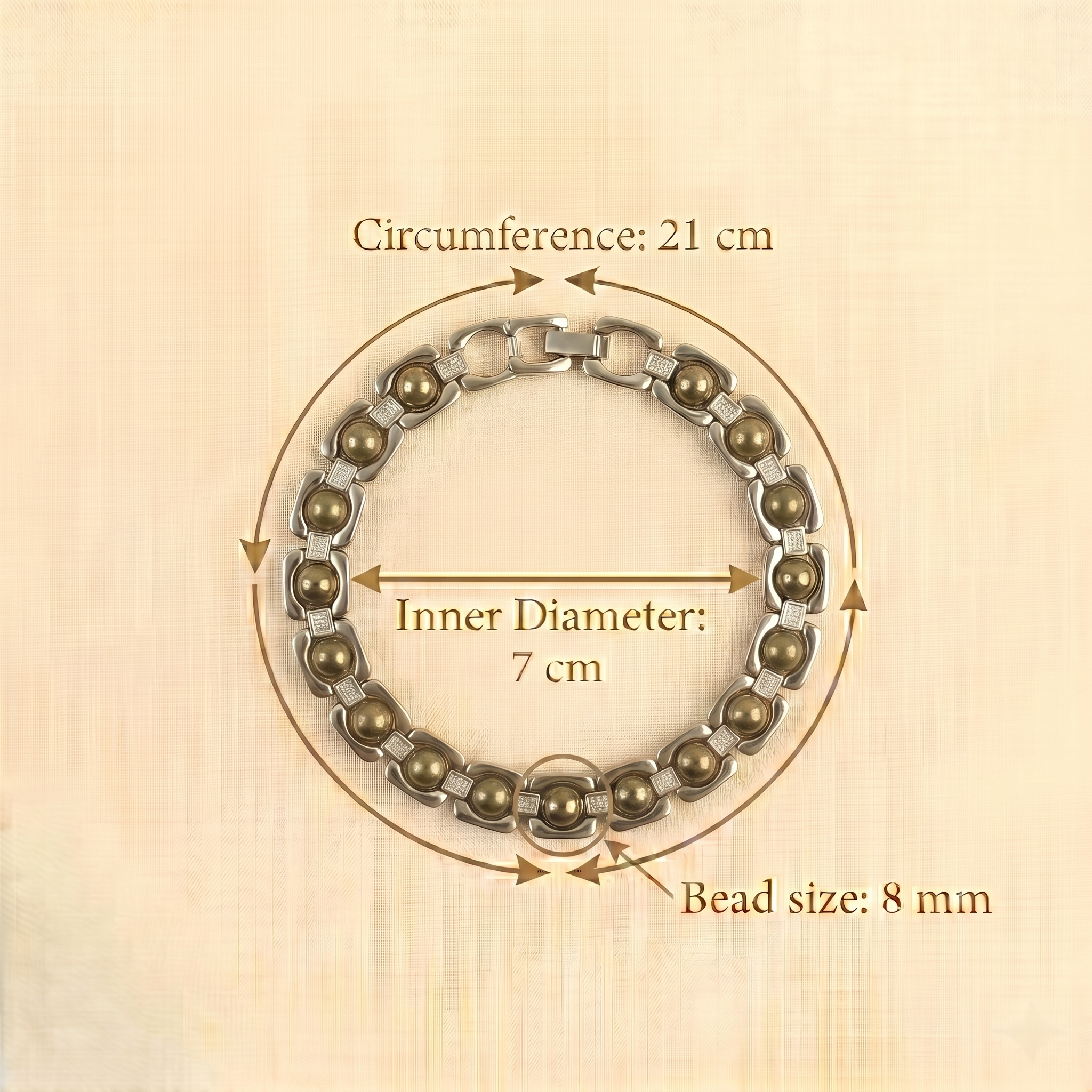 Silver Plated Essential Pyrite Bracelet