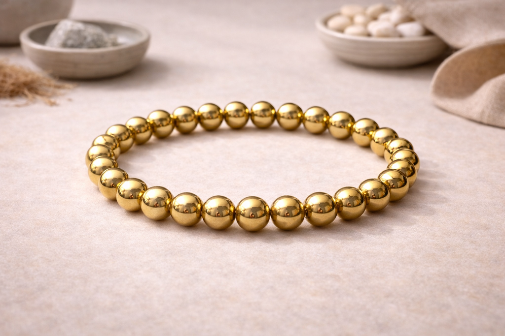 Confidence Core Bracelet - Golden Hematite Band Bracelet