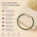 Luck & Opportunity – Green Aventurine Anklet