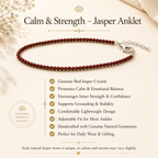 Calm and Strength – Jasper Anklet