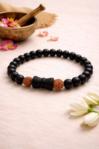 Karungali Rudraksh Damru Bracelet