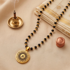 Karungali Golden Capping with Om Mahamrityunjaya Pendant