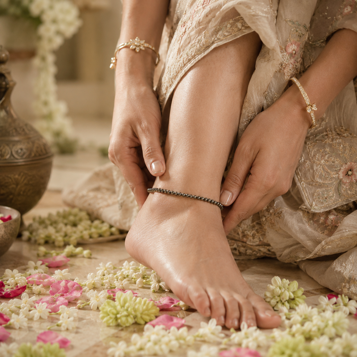 Money and Success – Pyrite Anklet