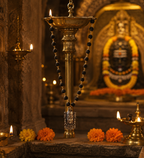 Karungali Silver-Capped Mala with Mahakal Pendant