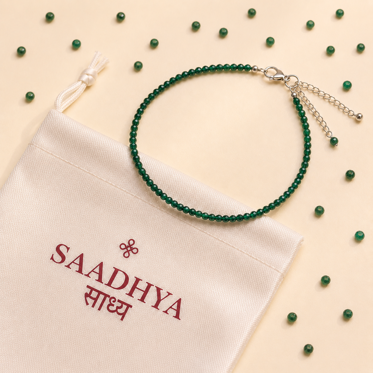 Luck & Opportunity – Green Aventurine Anklet