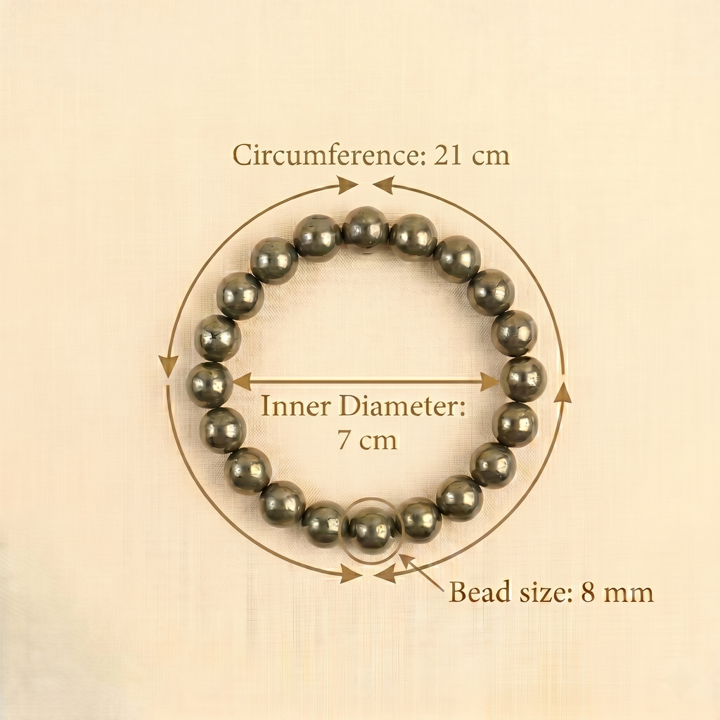 Raw Pyrite Bracelet with FREE Selenite Plate
