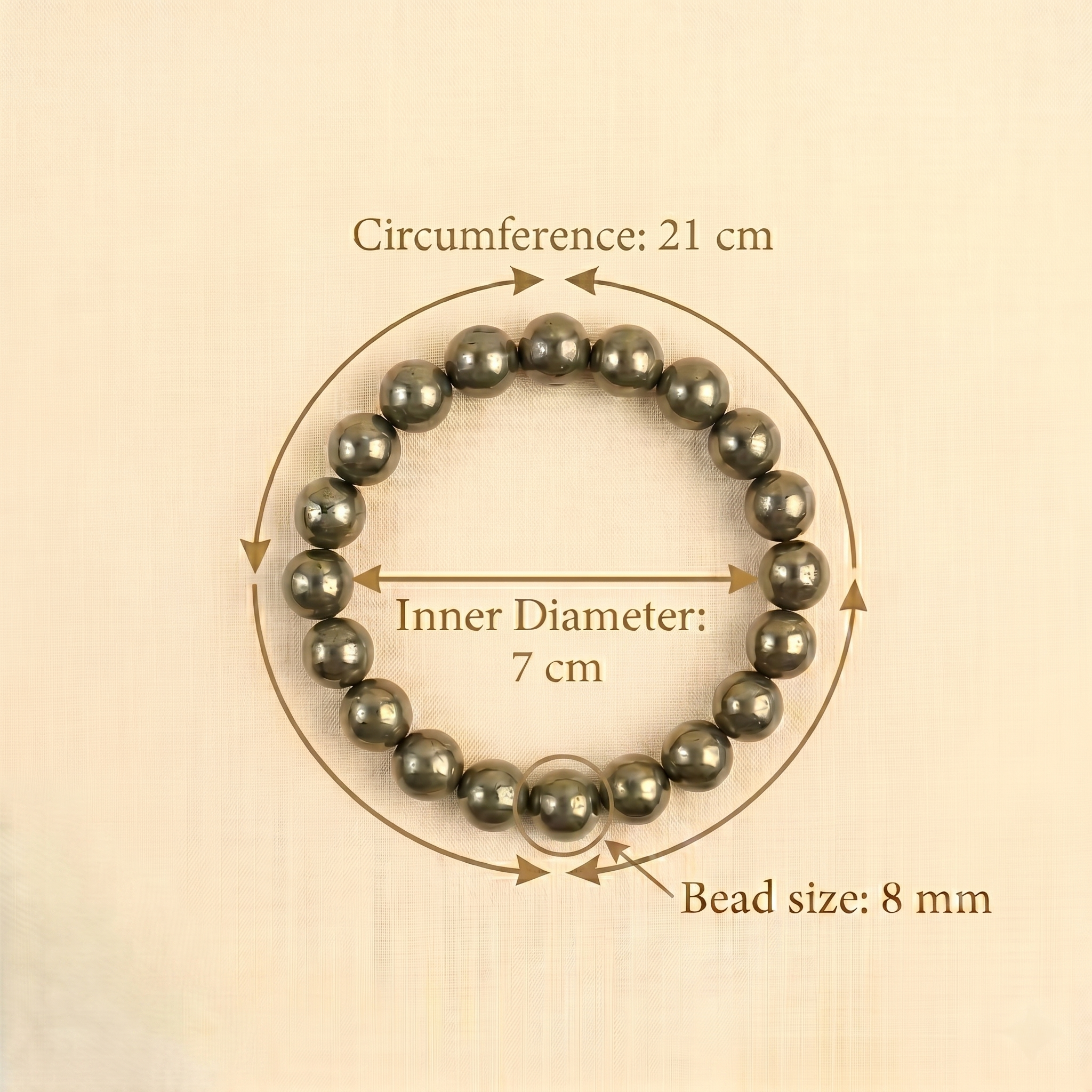 Raw Pyrite Bracelet with FREE Selenite Plate