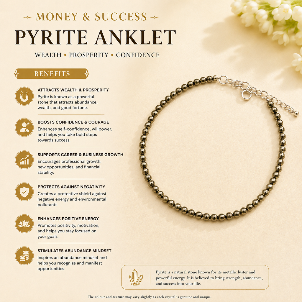 Money and Success – Pyrite Anklet