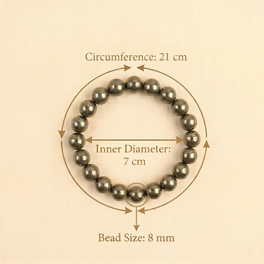 Raw Pyrite Bracelet – 100% Original Natural Pyrite Stone