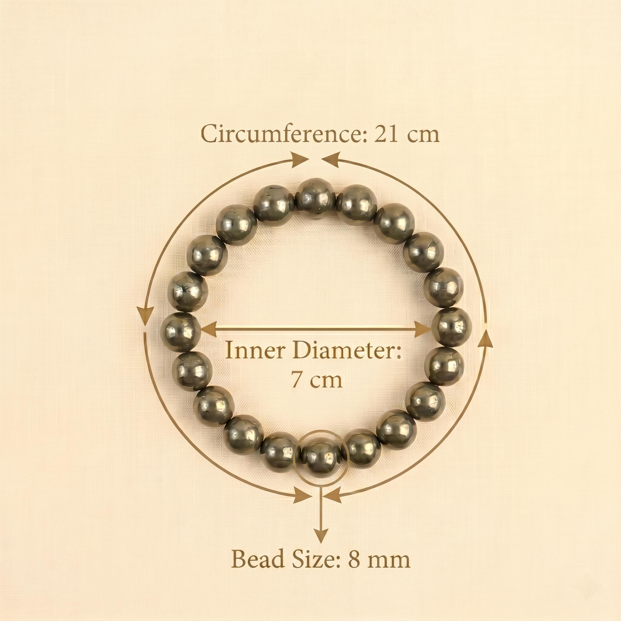 Raw Pyrite Bracelet – 100% Original Natural Pyrite Stone