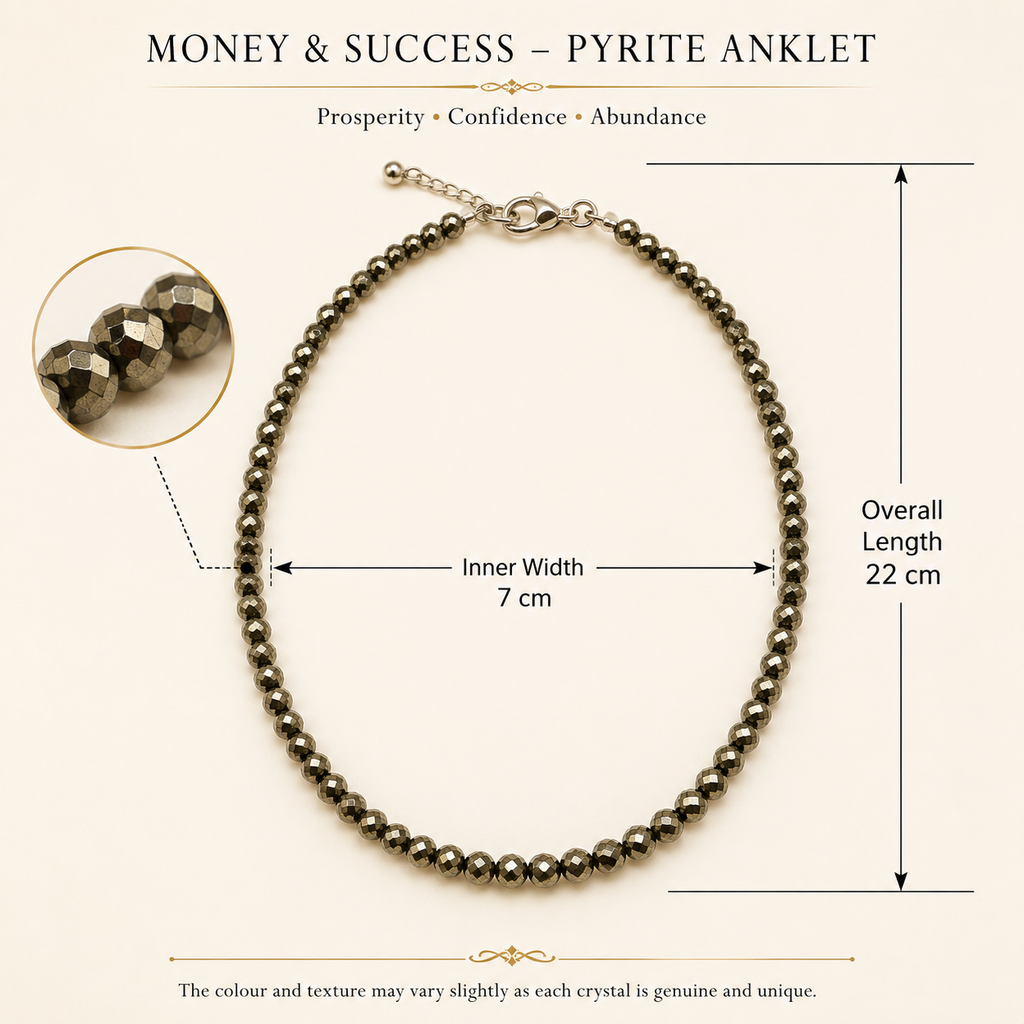 Money and Success – Pyrite Anklet