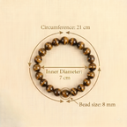 Tiger's Eye Bracelet with FREE Selenite Plate