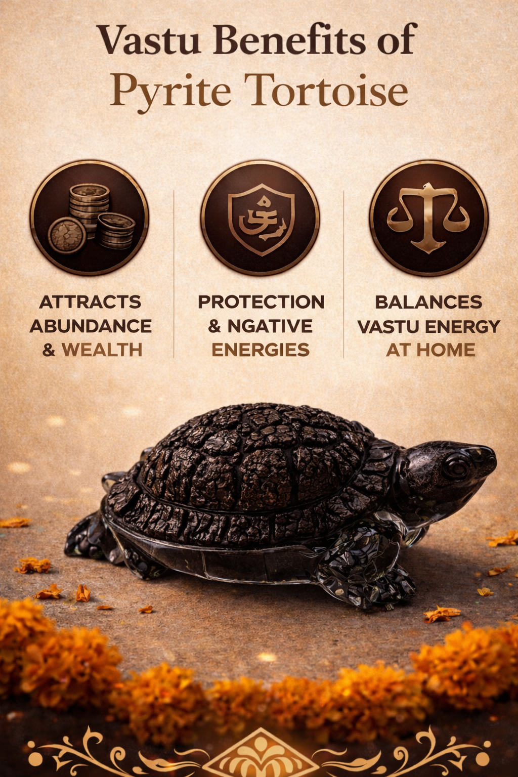 Vastu Pyrite Kachua (tortoise)